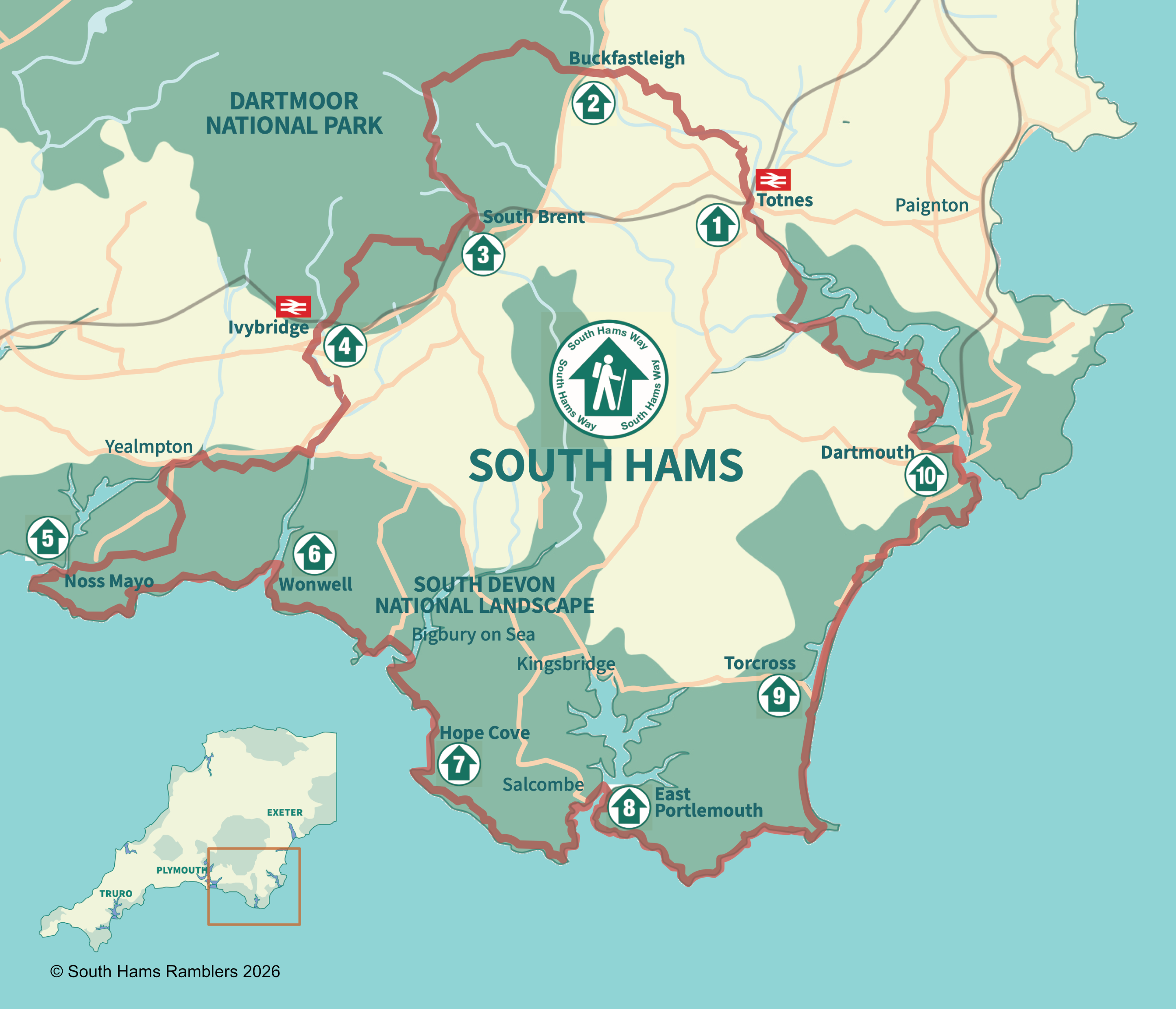 south hams way map